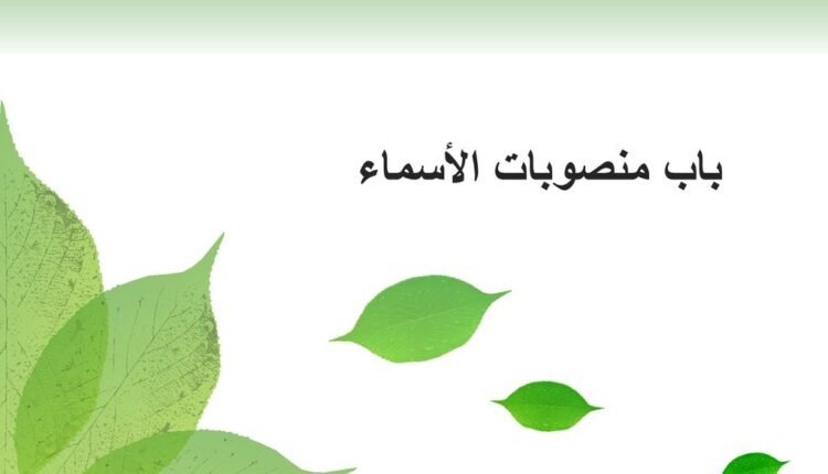 منصوبات الأسماء